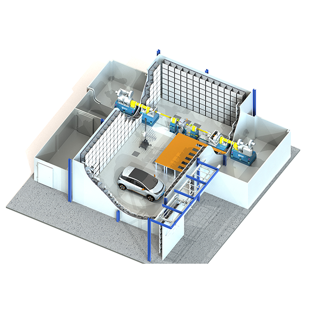 External Fixed E-axes EMC Test Bench