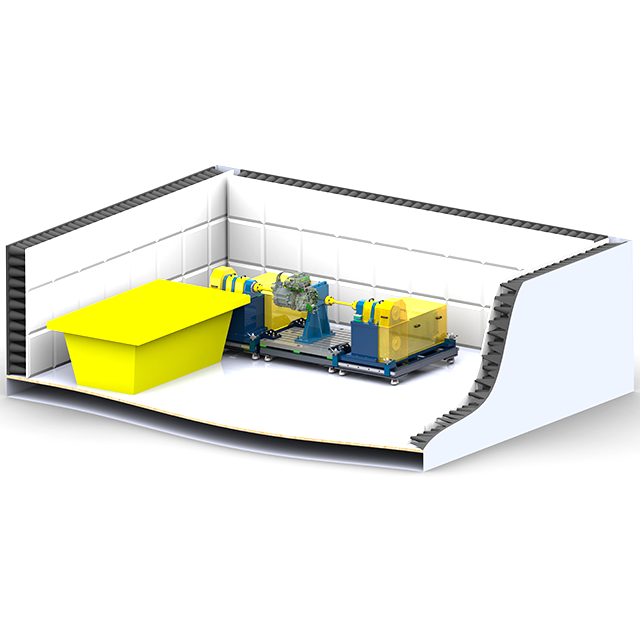 Free-standing e-axes EMC Test Bench