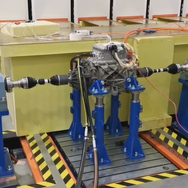 Free-standing e-axes EMC Test Bench